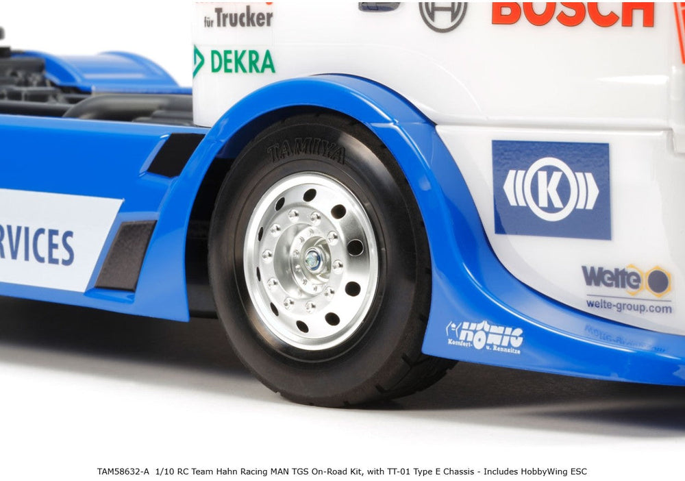 Tamiya 1/10 RC Team Hahn Racing MAN TGS On-Road Kit, w/ TT01 Type 58632 (ONLINE ORDER ONLY)