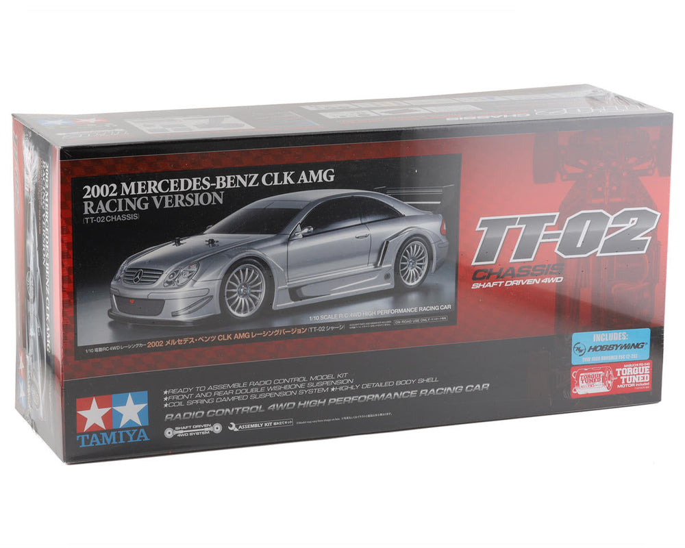Tamiya 2002 Mercedes-Benz CLK AMG 1/10 4WD Electric Touring Car Kit (TT-02) (ONLINE ORDER ONLY)