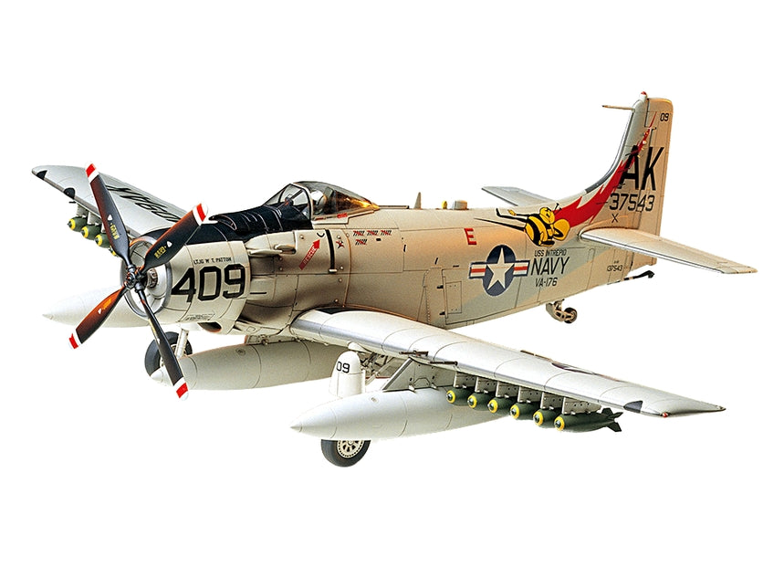 Tamiya 1/48 Douglas Skyraider AD-6 (A-1H) Aircraft Plastic Model Kit (ONLINE ORDER ONLY)