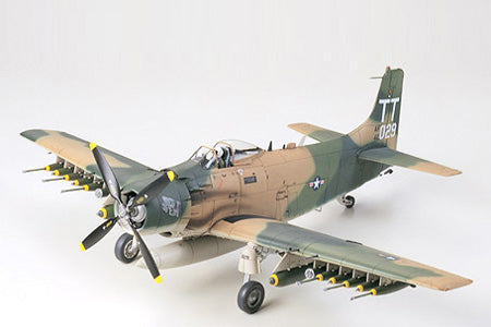Tamiya 1/48 Douglas A-1J Skyraider USAF Plastic Model Airplane Kit (ONLINE ORDER ONLY)