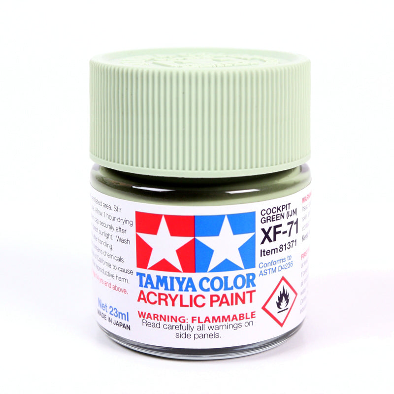 Tamiya Acrylic Paint XF-71 Cockpit Green 23ml Bottle (ONLINE ORDER ONLY)