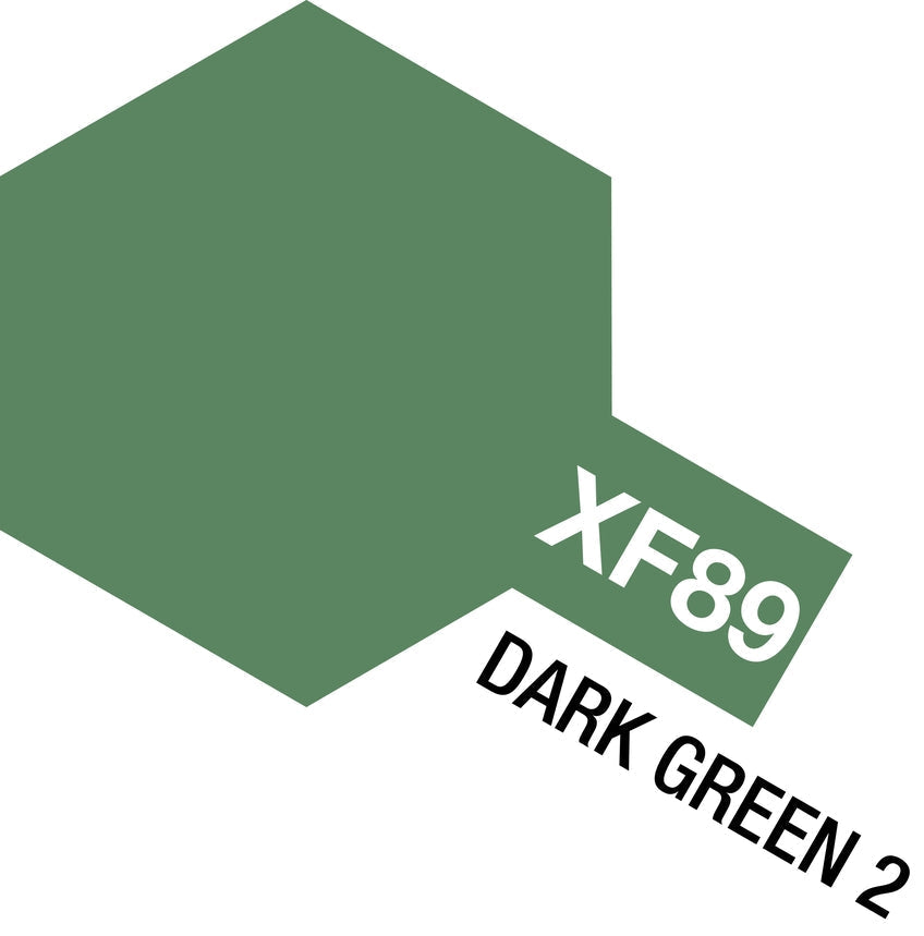 Tamiya Acrylic Mini XF-89 Dark Green Paint 10ml Bottle (ONLINE ORDER ONLY)