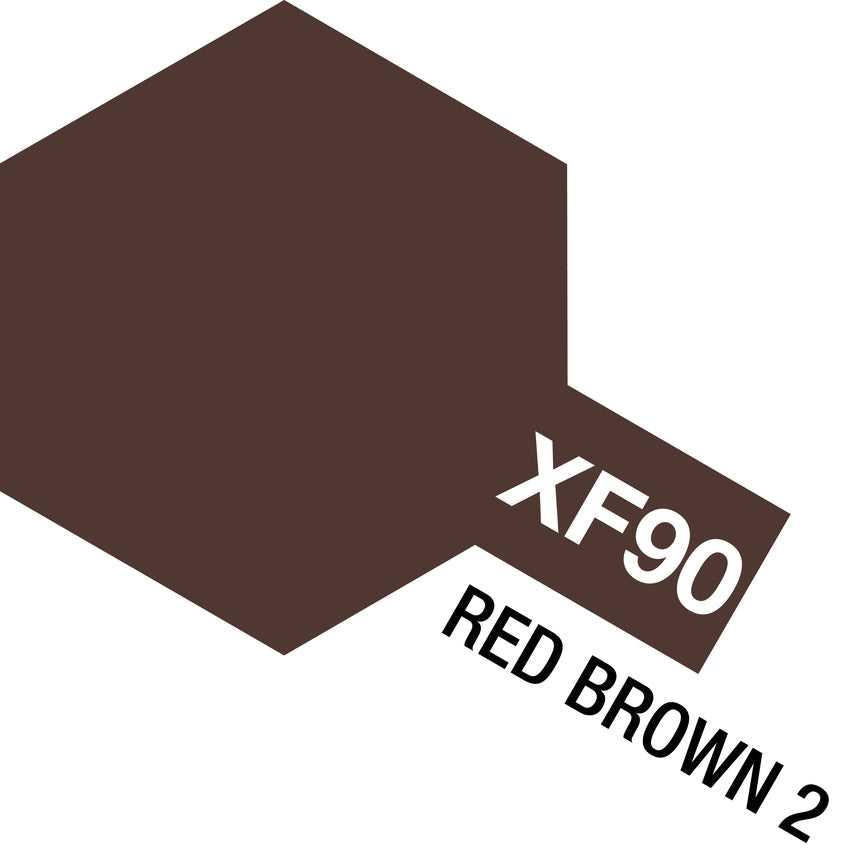 Tamiya Acrylic Mini XF-90 Red Brown Paint 10ml Bottle (ONLINE ORDER ONLY)