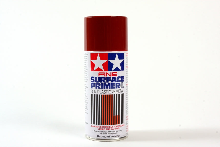 Tamiya Fine Surface Primer L Oxide Red 180ml Spray Can (ONLINE ORDER ONLY)