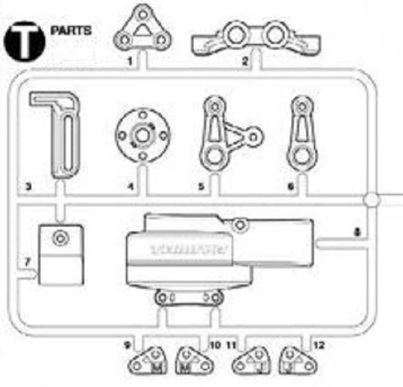 Tamiya RC T Parts: 58707  9225232 (ONLINE ORDER ONLY)