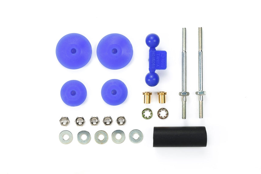 Tamiya JR Large Diameter Stabilzer Head Set 11/15mm Blue (ONLINE ORDER ONLY)