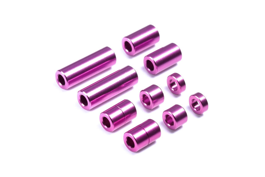 Tamiya JR Mini Aluminum Spacer Set Purple (ONLINE ORDER ONLY)