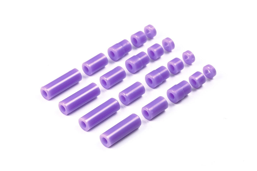 Tamiya JR Lightweight Plastic Spacer Set Purple (12/6.7/6/3/1.5mm) (ONLINE ORDER ONLY)