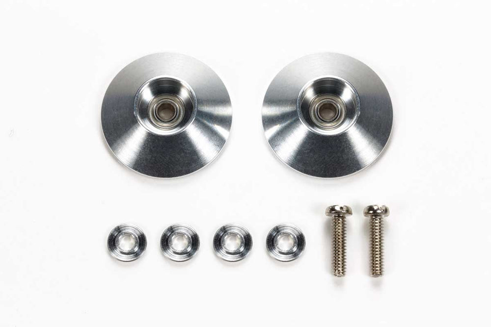 Tamiya JR 17mm Aluminum Ball Race Rollers, Tapered/Ringless 95597 (ONLINE ORDER ONLY)
