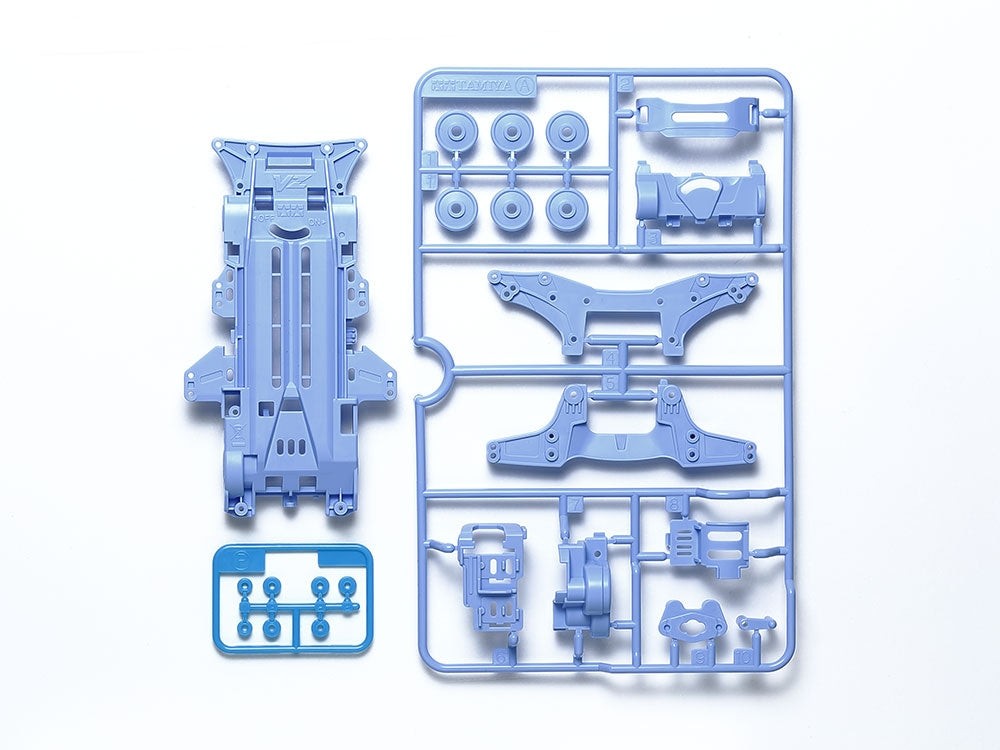 Tamiya JR VZ Chassis Set, Pastel Blue  95629 (ONLINE ORDER ONLY)