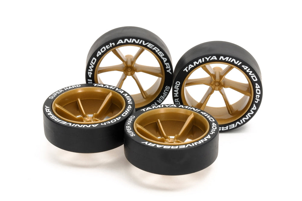 Tamiya JR LP Tire  6-Spoke Wheel Set (ONLINE ORDER ONLY)