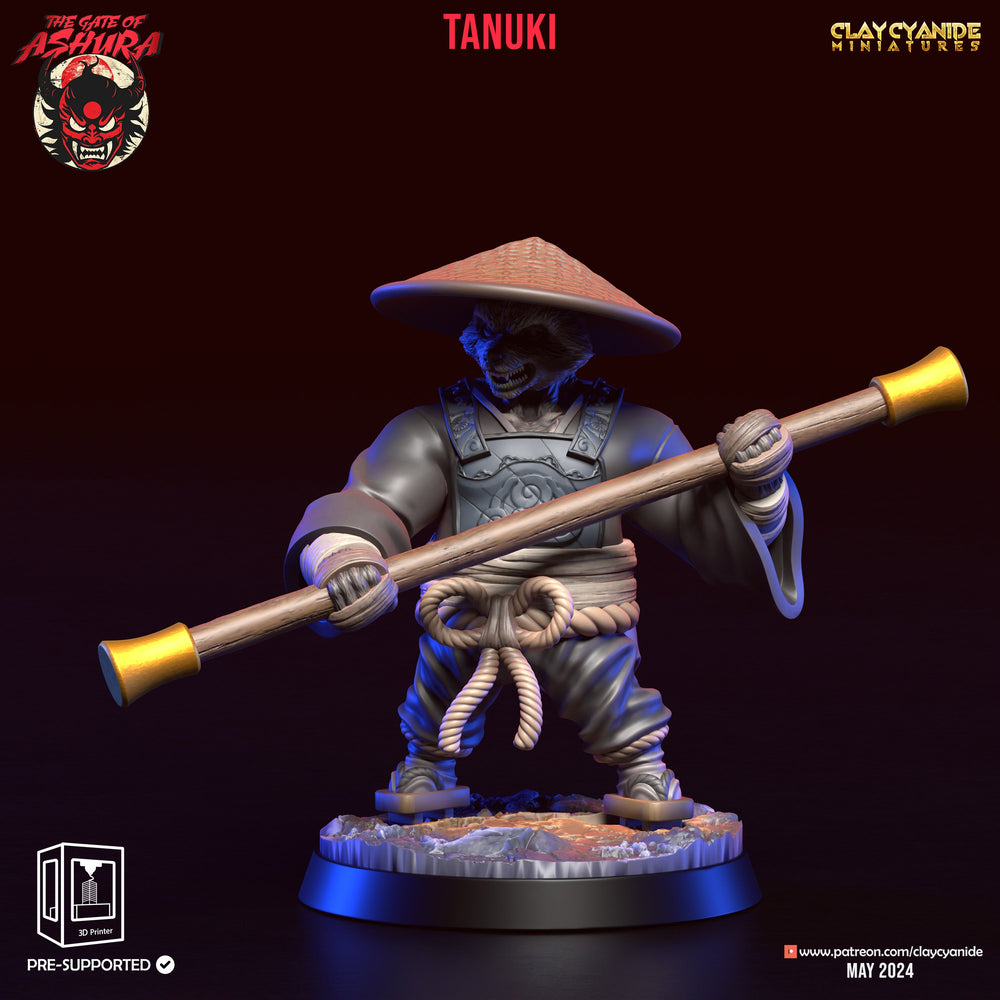 3D Printed Clay Cyanide Tanuki Set The Gate of Ashura 28 32 mm D&D (Online Only)