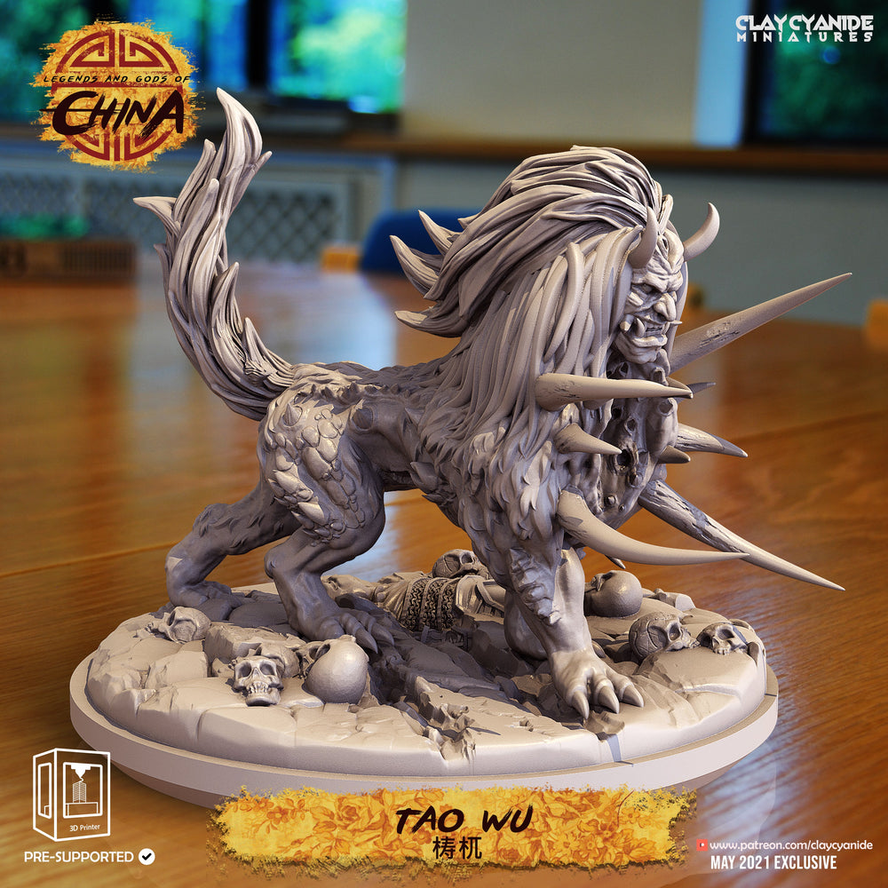 3D Printed Clay Cyanide Tao Wu Legends and Gods Of China 28 32 mm D&D (Online Only)