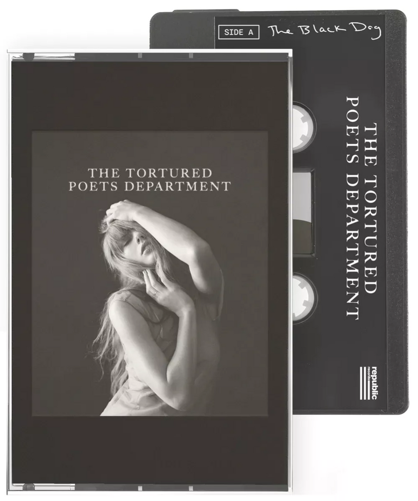 THE TORTURED POETS DEPARTMENT (THE BLACK DOG COVER) (BLACK JEWEL CASE) (CASSETTE) [Cassette] (ONLINE ORDER ONLY)