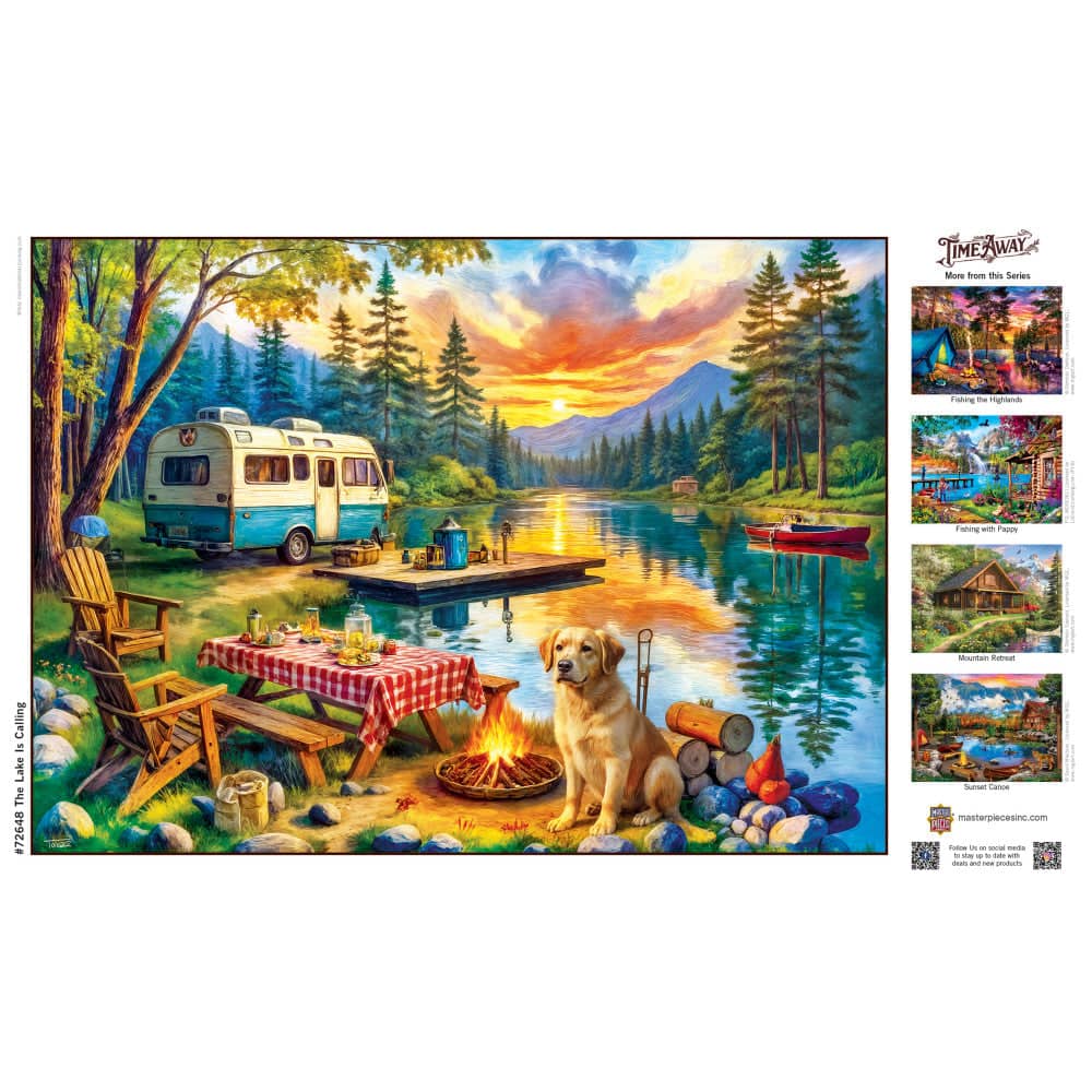 Time Away - The Lake is Calling 1000 Piece Jigsaw Puzzle