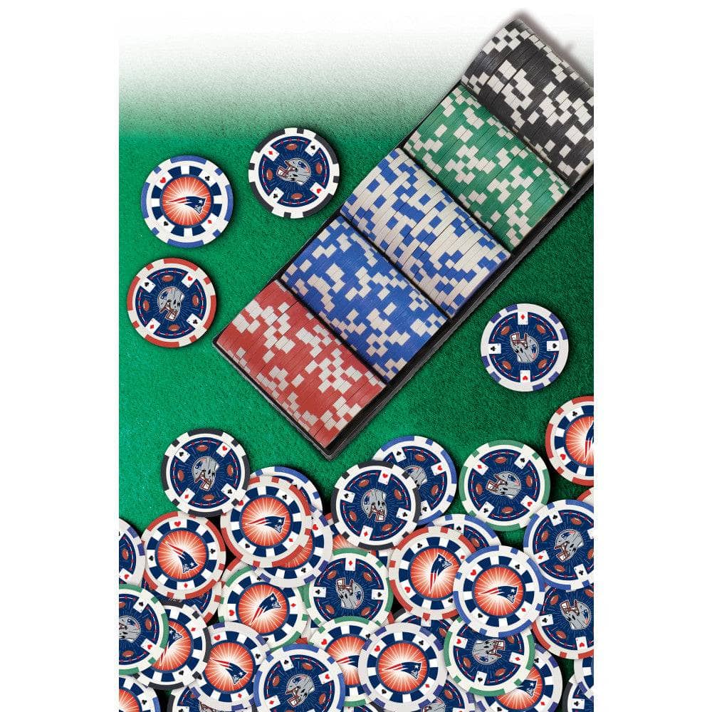 New England Patriots 100 Piece Poker Chips (ONLINE ORDER ONLY)