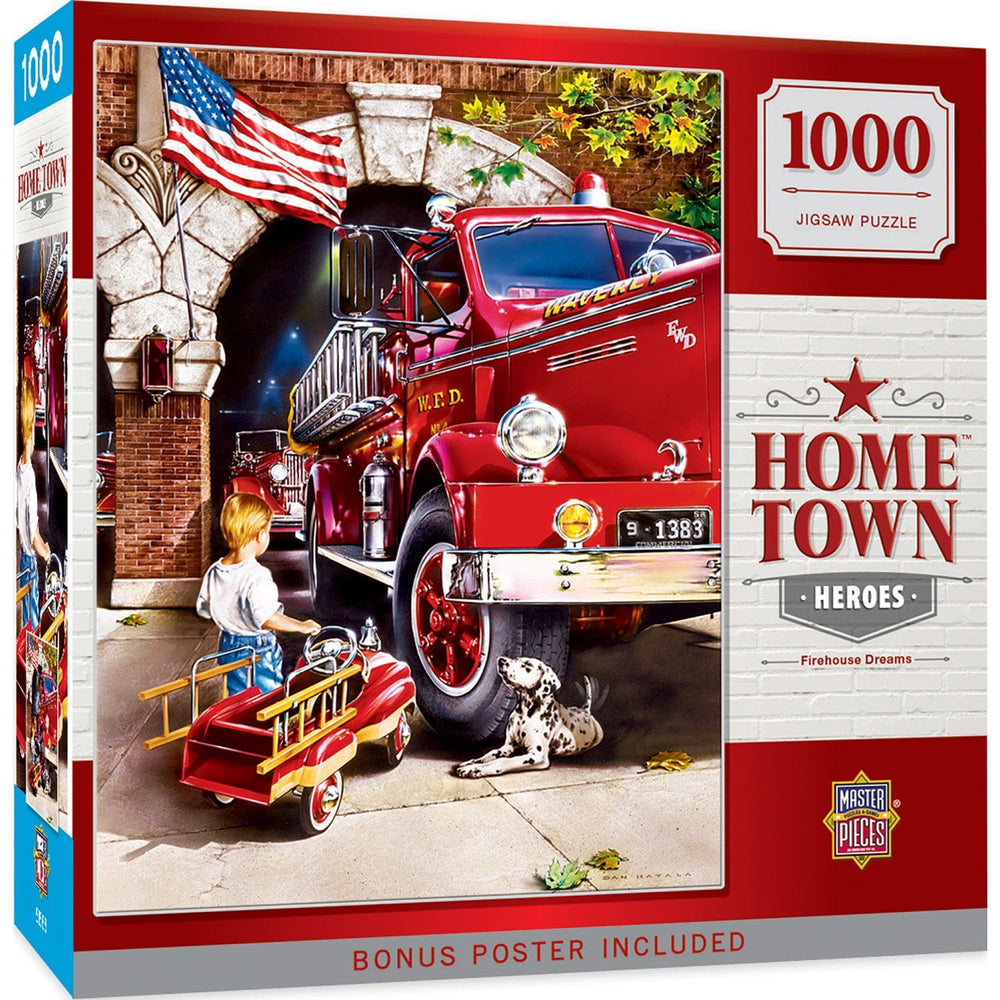 Hometown Heroes - Firehouse Dreams 1000 Piece Jigsaw Puzzle (ONLINE ORDER ONLY)