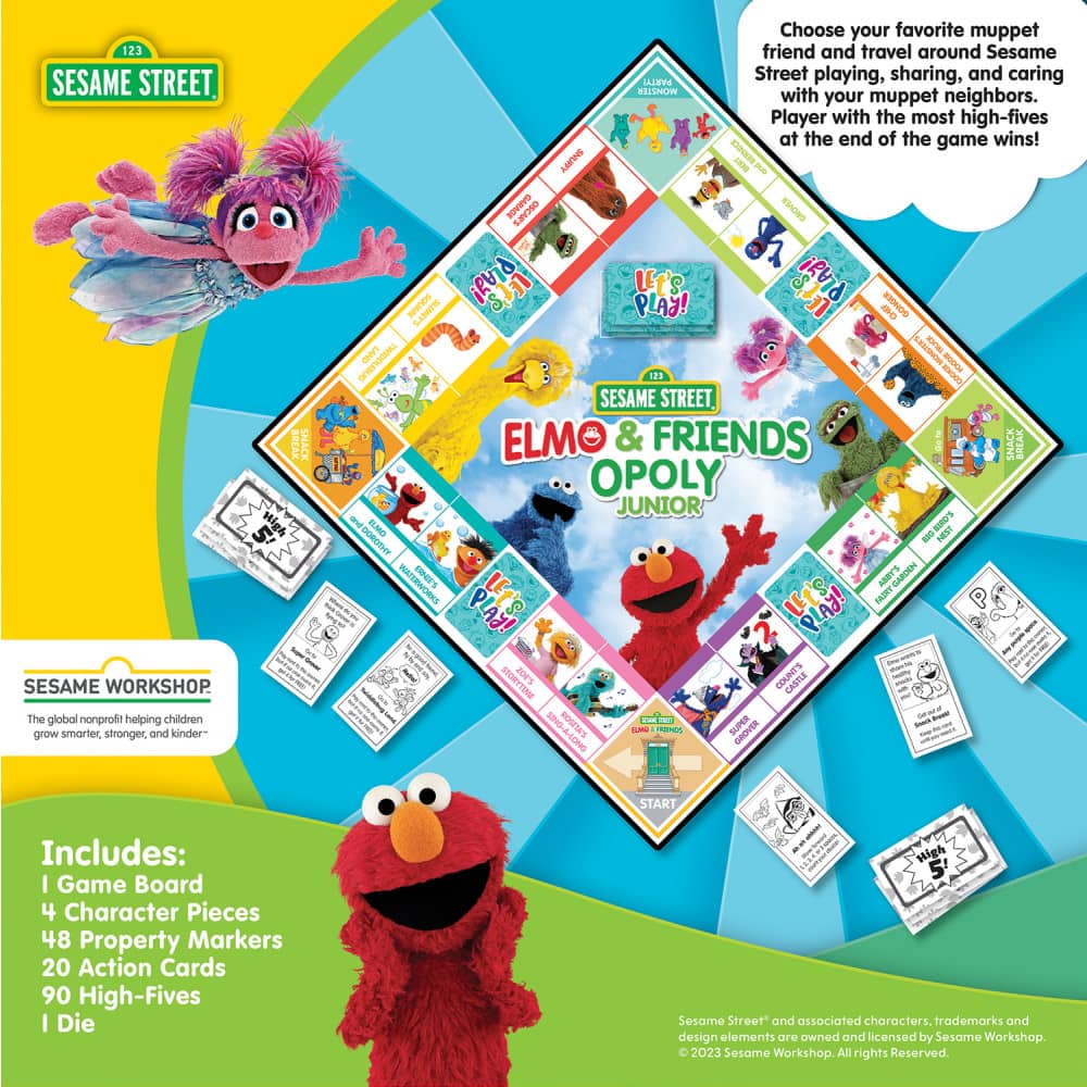 Sesame Street - Elmo & Friends Opoly Junior Board Game