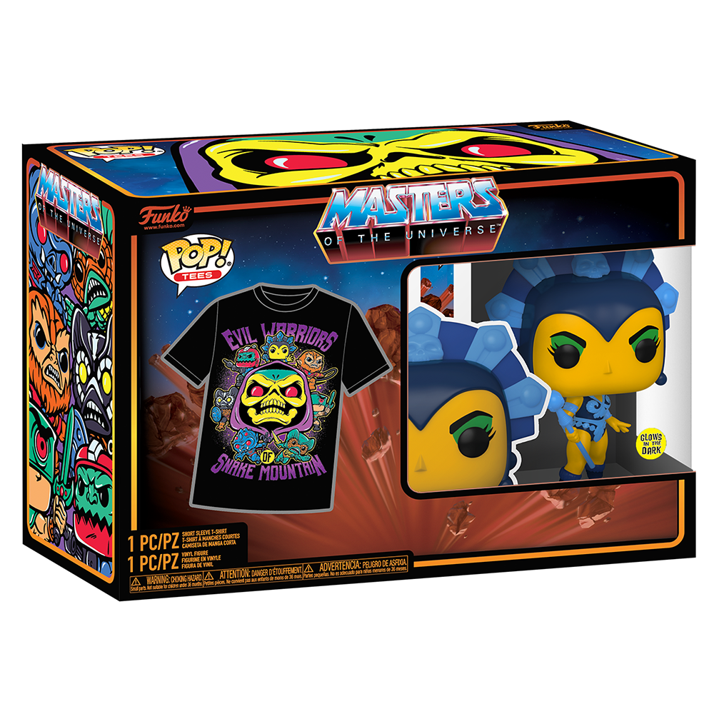 Evil-Lyn (Glow in the Dark) and Evil-Lyn Tee (M, Sealed) 86 - Target Con Exclusive (Online Order Only)