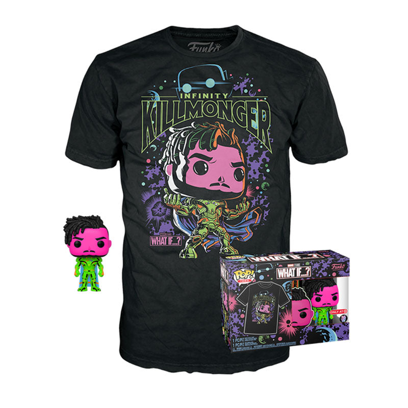 Infinity Killmonger (Blacklight) & Infinity Killmonger Tee (XL, Sealed) 989 - Target Exclusive (Online Order Only)