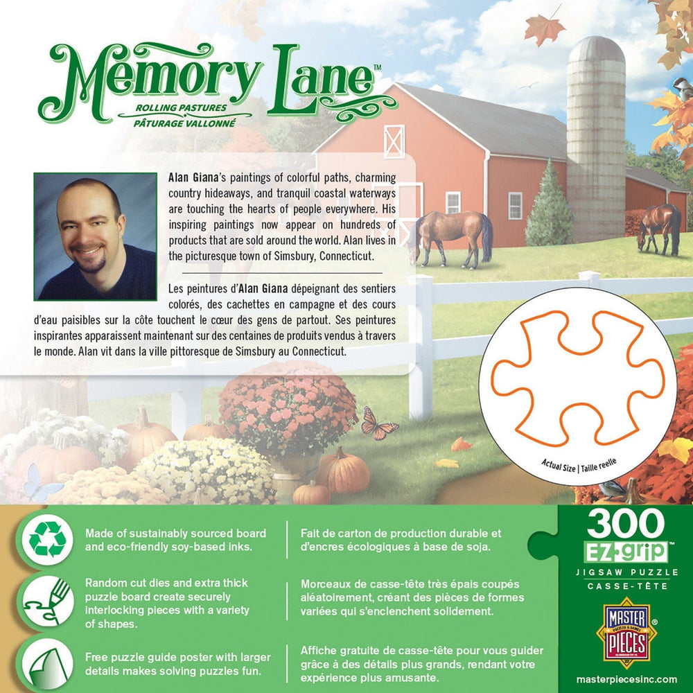 Memory Lane - Rolling Pastures 300 Piece EZ Grip Jigsaw Puzzle (ONLINE ORDER ONLY)