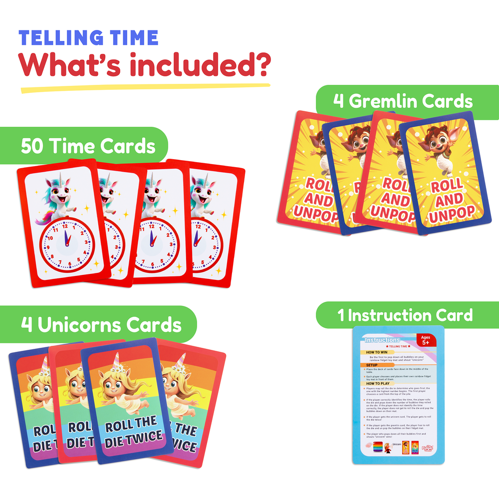 Telling Time Card Pack (Online Order Only)