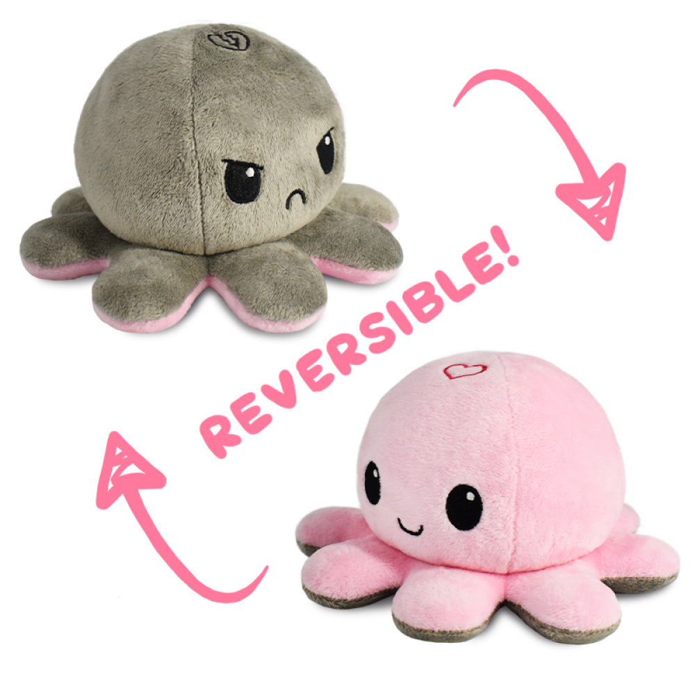 TeeTurtle Reversible Octopus: Heart/Broken Heart (Mini) (ONLINE ORDER ONLY)