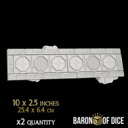 Stonevault Template Set | 11e Terrain Template Set | Shipping Excluded