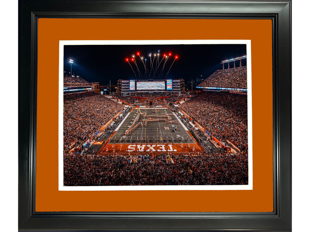 Framed DKR-Texas Memorial Stadium Texas Longhorns 11"x14" NCAA Football Photo Professionally Matted (ONLINE ORDER ONLY)