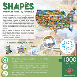 National Parks of America 1000 Piece Shaped Jigsaw Puzzle (ONLINE ORDER ONLY)