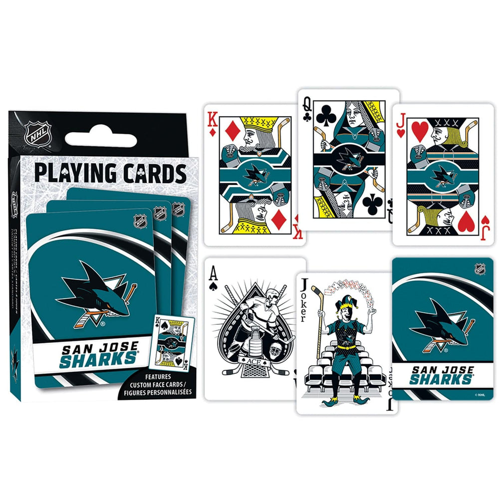 San Jose Sharks Playing Cards - 54 Card Deck (ONLINE ORDER ONLY)