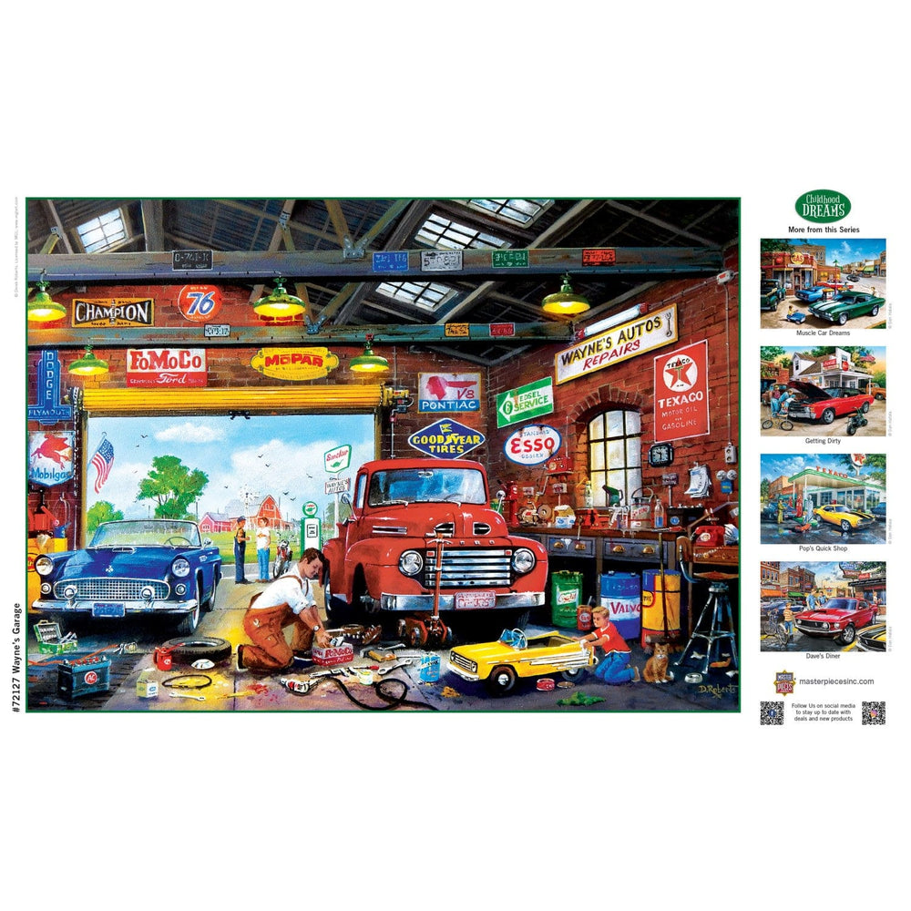 Childhood Dreams - Wayne's Garage 1000 Piece Jigsaw Puzzle (ONLINE ORDER ONLY)