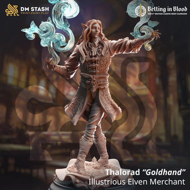Thalorad "Goldhand", Illustrious Elven Merchant (Male Elf Artificer) (Online Only)