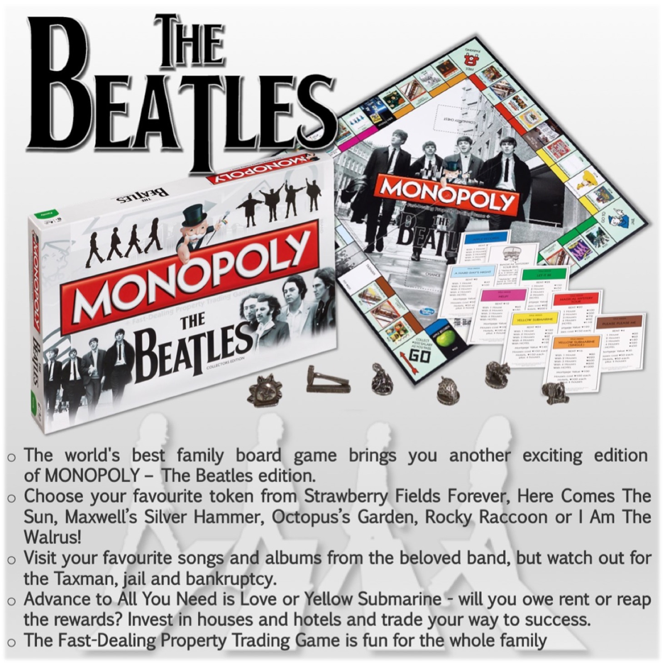 Beatles Monopoly [Board Games] (ONLINE ORDER ONLY)