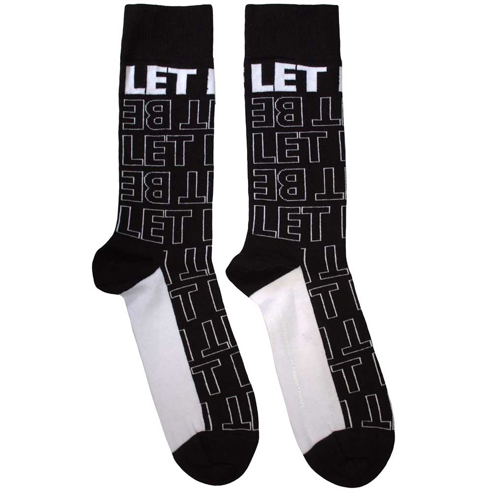 Let It Be Text Outlines Repeat [Socks] (ONLINE ORDER ONLY)