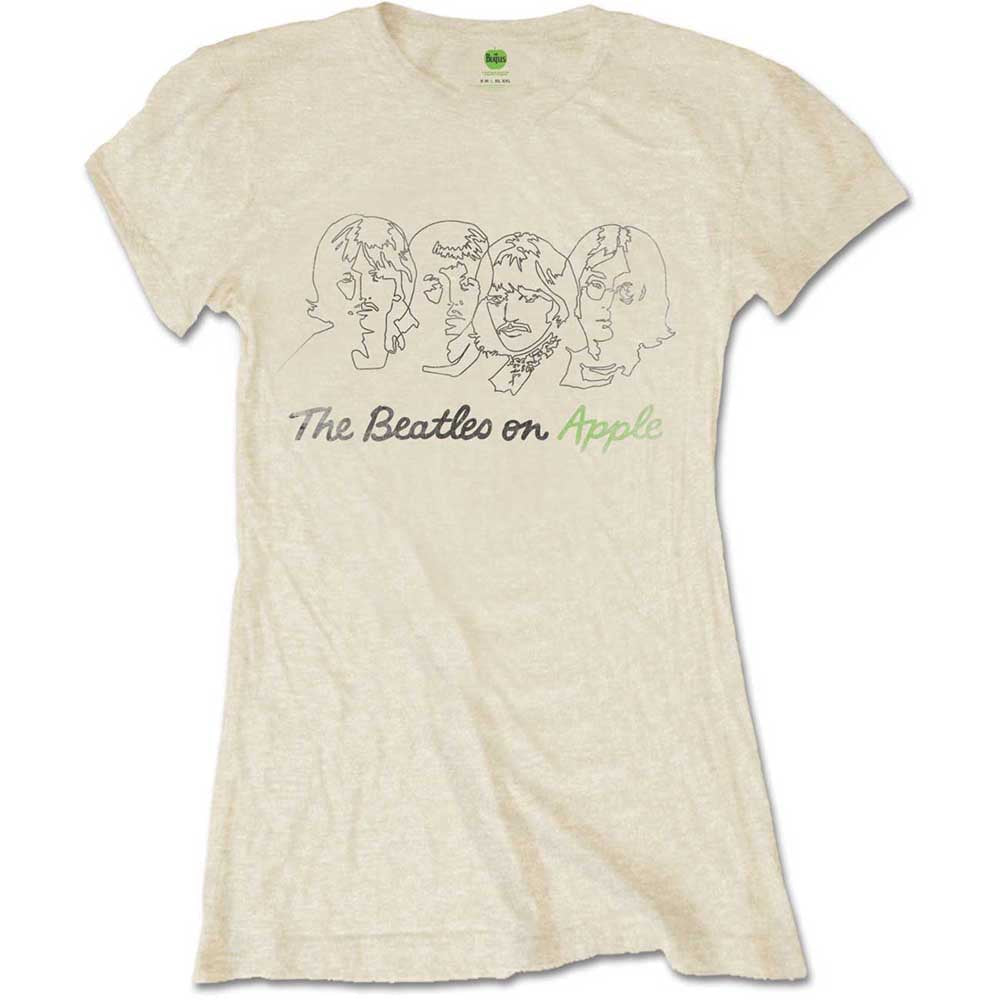The Beatles - Outline Faces on Apple [T-Shirt] (ONLINE ORDER ONLY)
