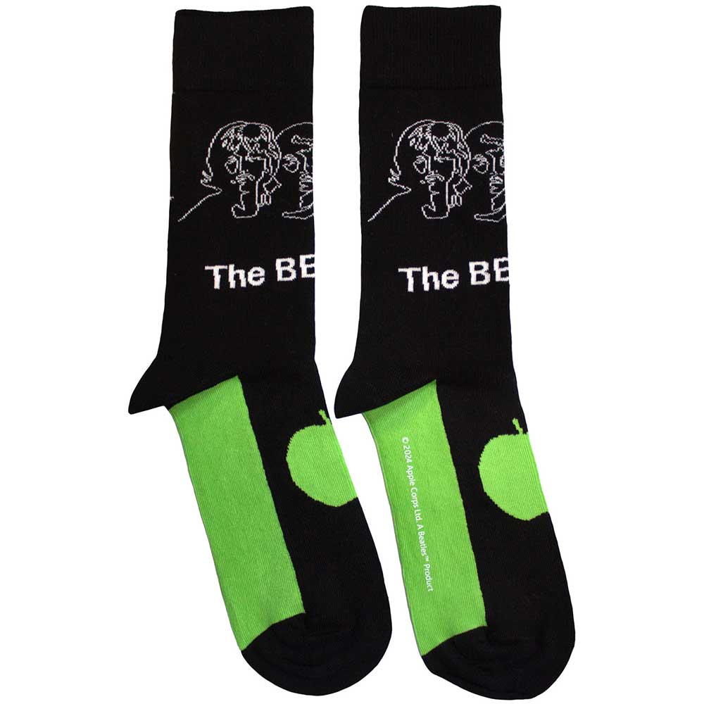 White Album Faces Outlines & Apple [Socks] (ONLINE ORDER ONLY)
