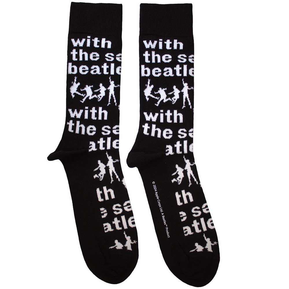 With The Beatles Silhouettes Repeat [Socks] (ONLINE ORDER ONLY)