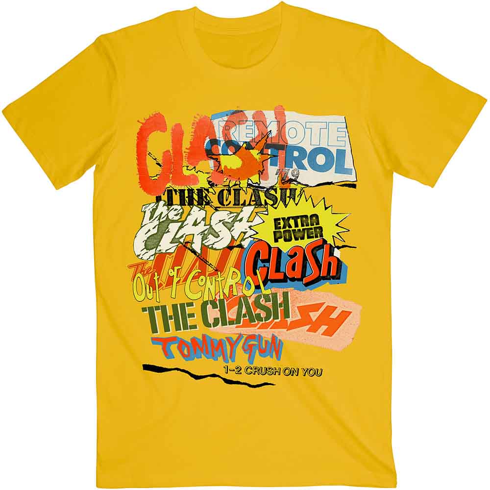 The Clash - Singles Collage Text [T-Shirt] (ONLINE ORDER ONLY)