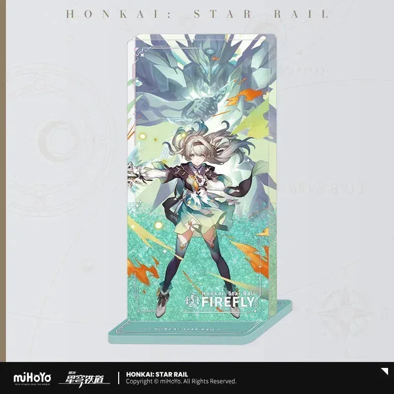 Honkai: Star Rail The Destruction Character Warp Artwork Acrylic Glitter Quicksand Stand Decoration