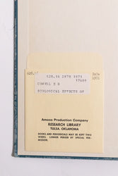 The Ecological Effects of Oil Pollution on Littoral Communities (ONLINE ORDER ONLY)