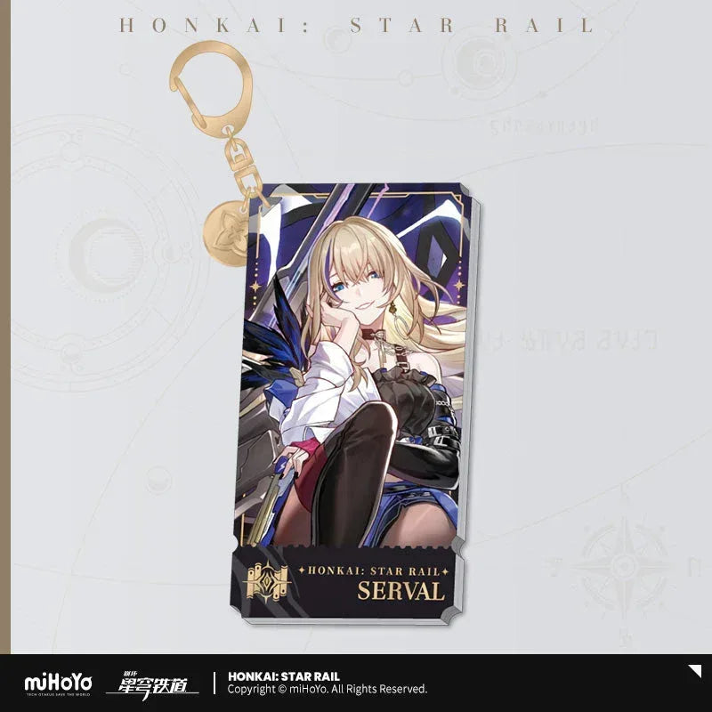 Honkai: Star Rail The Erudition Character Warp Artwork Acrylic Keychain