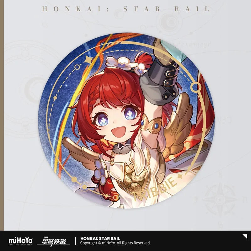 The Harmony Character Warp Artwork Tinplate Badge (ONLINE ORDER ONLY)