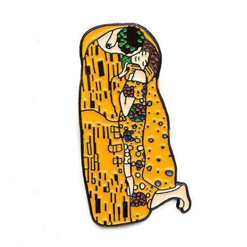 The Kiss by Gustav Klimt Enamel Pin - Today is Art Day (ONLINE ORDER ONLY)