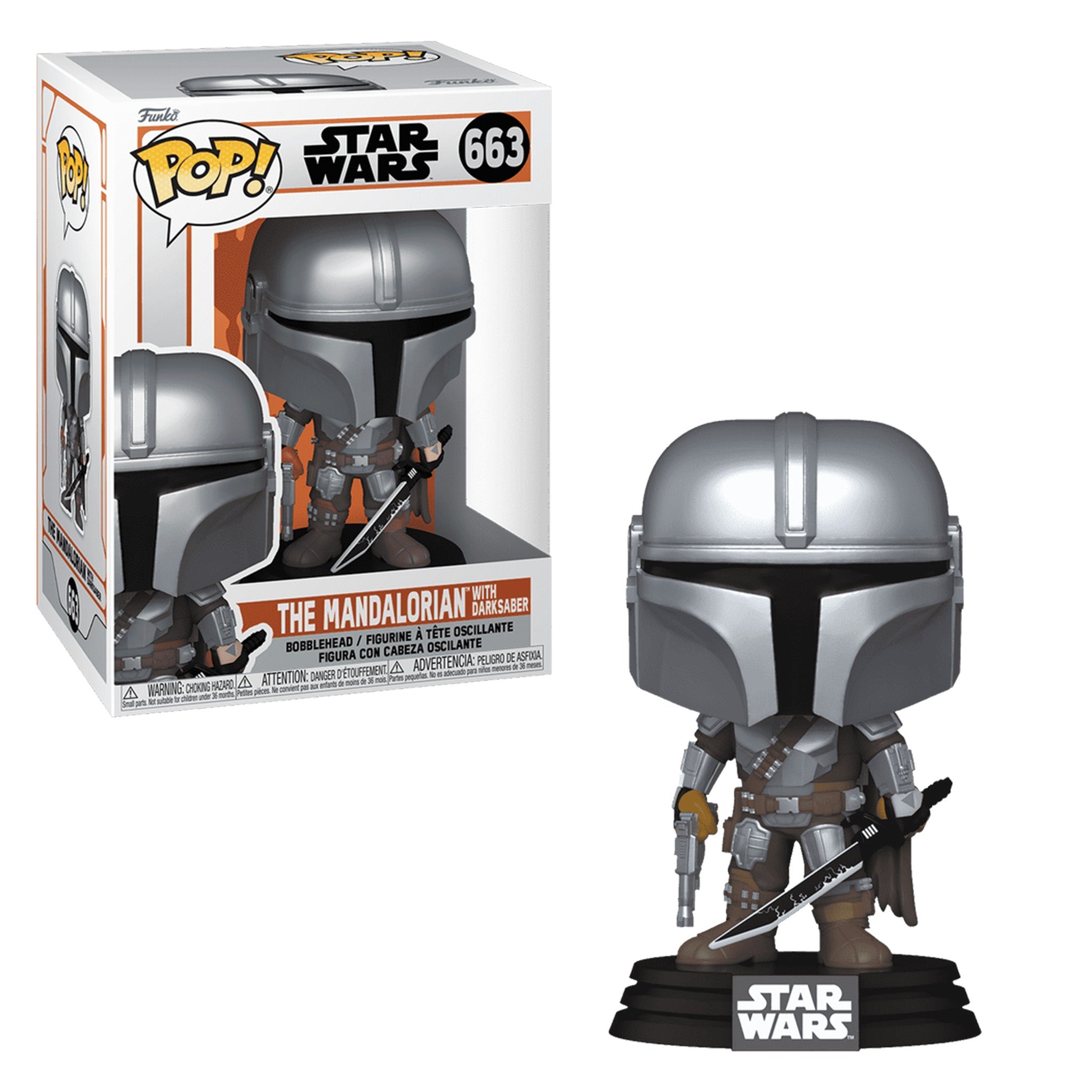 Star Wars: The Mandalorian with Dark Saber Funko Pop! #663 (Online Order Only)