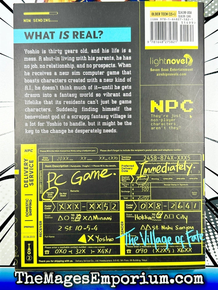 The NPC's In This Village Sim Game Must Be Real! Vol 1 Light Novel (Online Order Only)