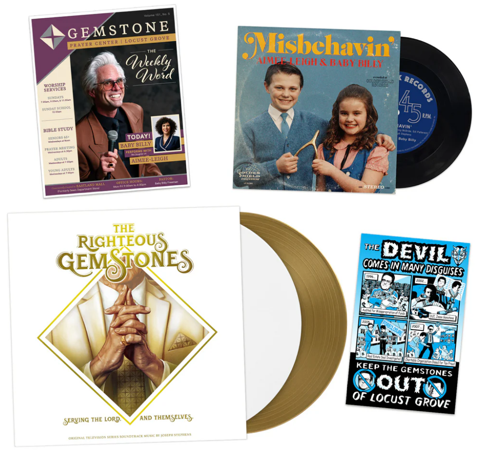 The Righteous Gemstone Season 1 Original Series Soundtrack Music (2LP Gold/White, plus 7" & booklet) [Vinyl] (ONLINE ORDER ONLY)