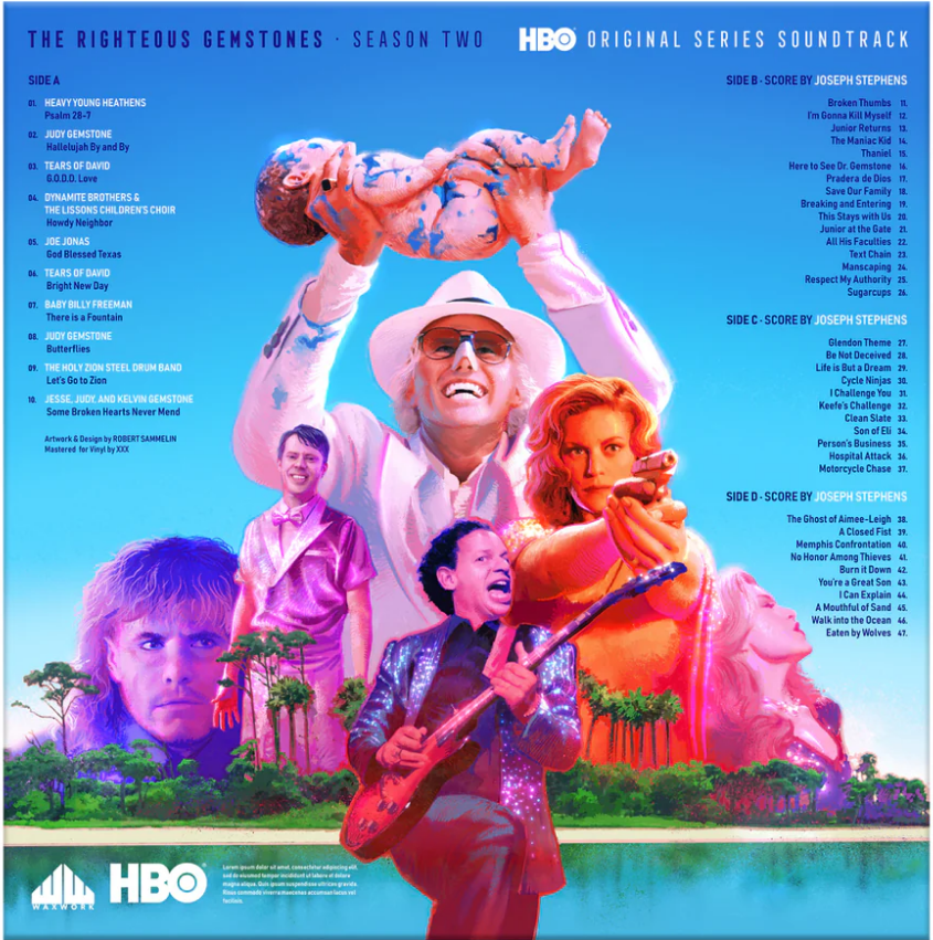 The Righteous Gemstones Season 2 Original Series Soundtrack and Score Music (2LP Purple/Pink Swirl, two bonus 7") [Vinyl] (ONLINE ORDER ONLY)