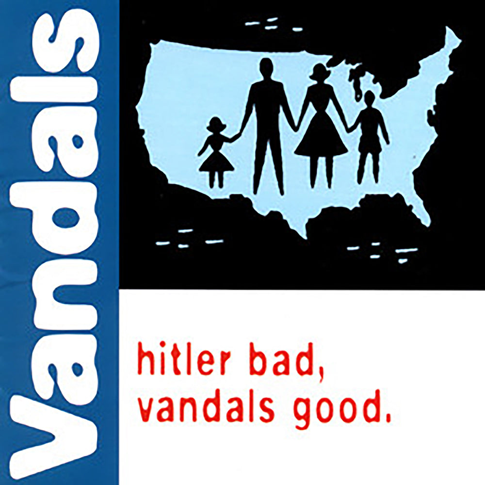 The Vandals - Hitler Bad, Vandals Good. (25th Anniversary Edition) [White/Blue Splatter LP] [Vinyl] (ONLINE ORDER ONLY)