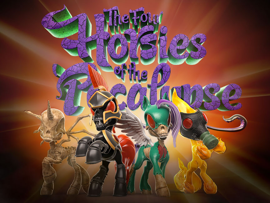Four Horsies of the Pocalypse POCALYPSE NOW Gift Pack 4-piece set (ONLINE ORDER ONLY)